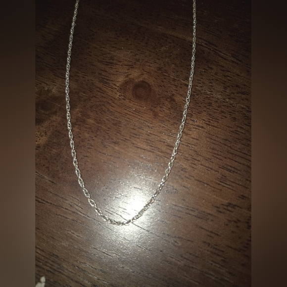 Light Rope Sterling Silver Chain (17") - Picture 2 of 3